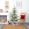 5.5ft. Pre-Lit Pine Artificial Christmas Tree in Decorative Planter, Clear Lights